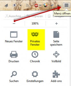 Active Sourcing Tricks und Hack mit Google - Privates Fenster in Firefox benützen