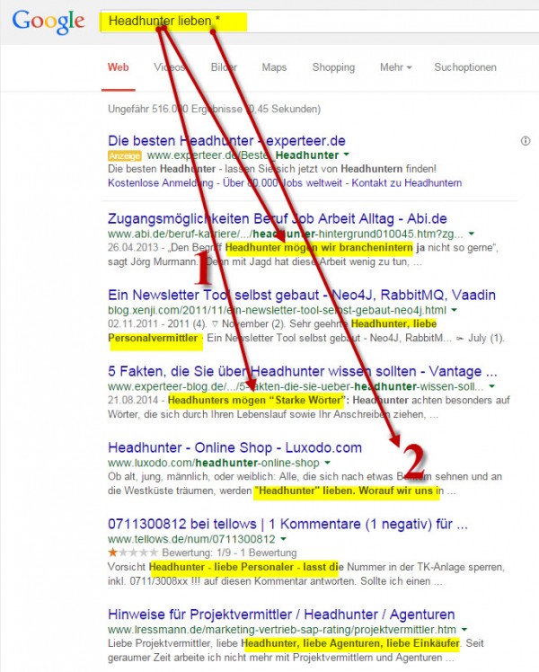 Active Sourcing Tricks und Hack mit Google - Suchergebnisse und Ranking verstehen