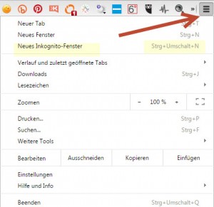 Apps- 10 praktische Tipps für Google Chrome - Inkognito-Modus