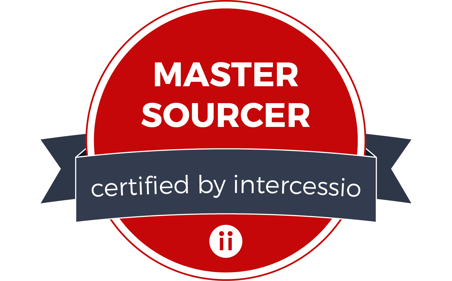 Proud to be a Master Sourcer certified by Intercessio