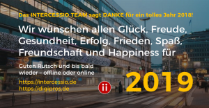 Happy New Year 2019 für unsere Intercessio Kunden und Follower
