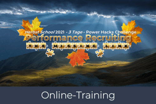 Herbst School 2021 - Performance Recruiting - PRODUKTBILD