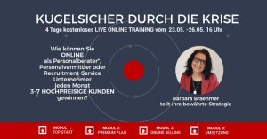 Kugelsicher durch die Krise als Personalberater - POSTING