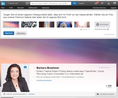 LinkedIn Header-neue Einstellung Bildvorschläge LinkedIn Header-neue Einstellung Bildvorschläge