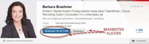 LinkedIn Header-neue Einstellung Übersicht