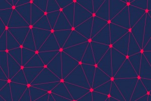 Neuronaler Hintergrund Talentfinder Business Blue Red