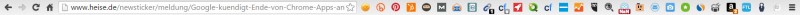 Profi-Sourcer Lesezeichenleiste Chrome-Apps und Chrome Erweiterungen
