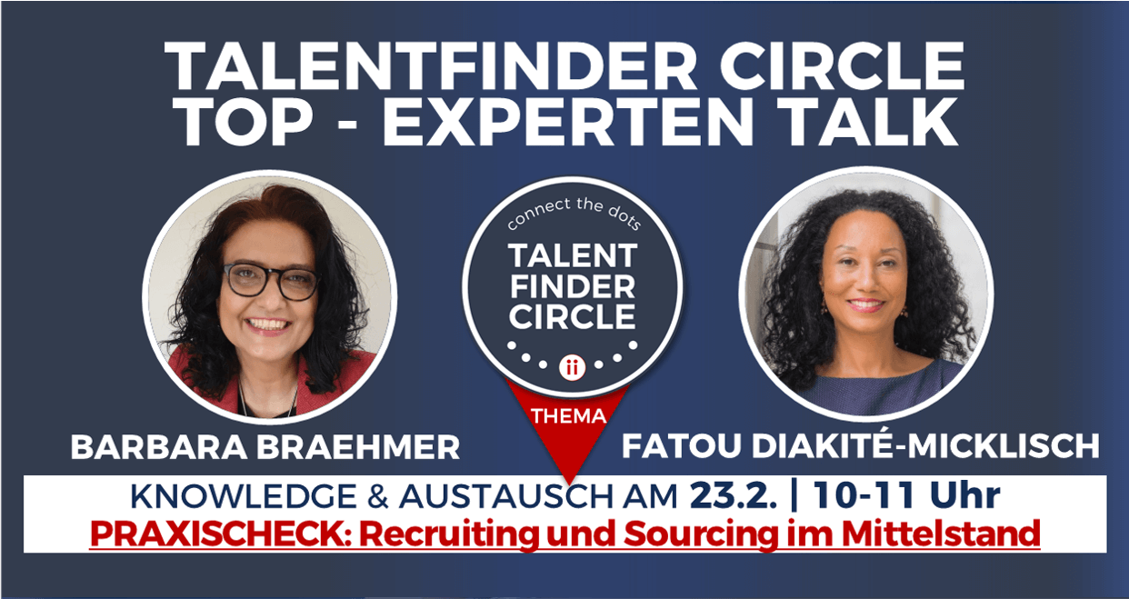EXPERT TALK mit FATOU DIAKITÉ-MICKLISCH | EVENT DES TALENTFINDER CIRCLES