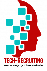 Tech-Recruiting -Logo - rot-tuerkis - Schriftzug
