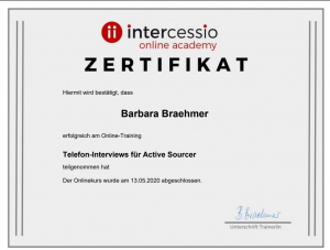 Teilnahme_Zertifikat- Telefon - Interviews
