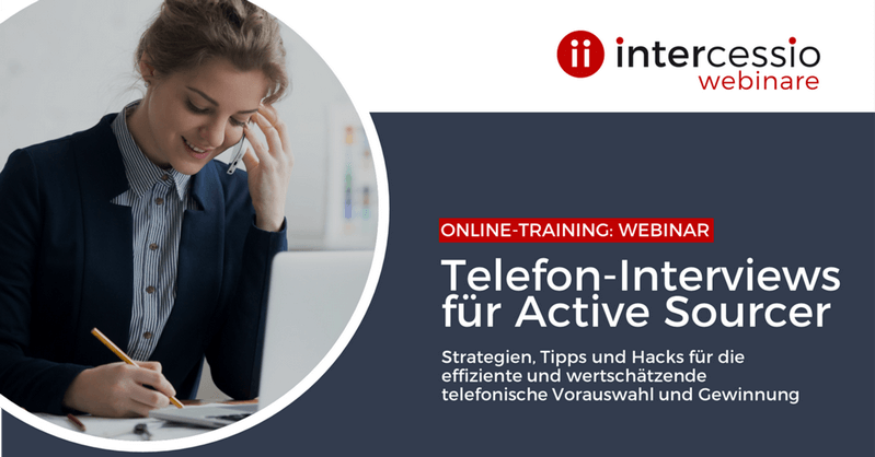 Live Online Training - Telefoninterviews für Active Sourcer - Telefonische Vorauswahl im Sourcing