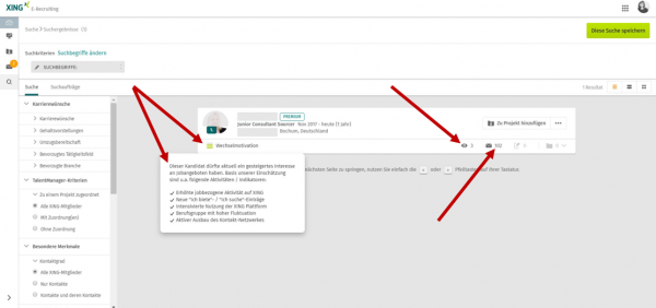 Warum wir uns in den XING TalentManager wider Willen verliebt haben - Screenshot Warum wir uns in den XING TalentManager wider Willen verliebt haben - Screenshot