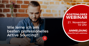 Webinar- Wie lerne ich professionelles Active Sourcing?