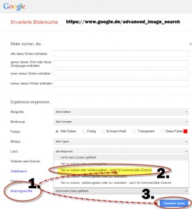 Wie finde ich mit der Google Bildersuche lizenzfreie Bilder 3
