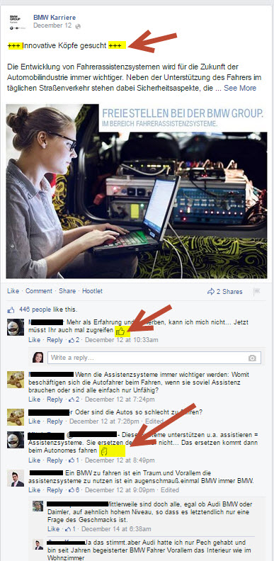 Wie kann man im Facebook Recruiting Aufmerksamkeit erreichen
