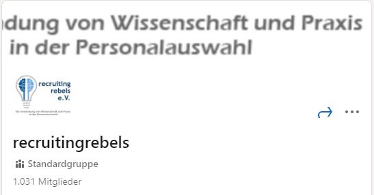 LinkedIn-Gruppen: recruitingrebels